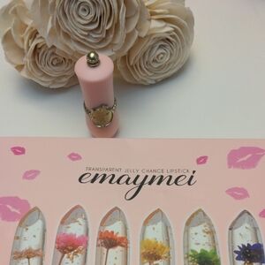 Pink Flower 1 Color Changing Transparent Jelly Lipstick New in Box Giftable